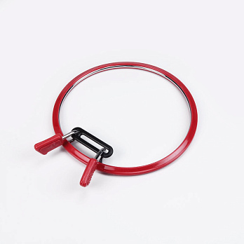 Пяльцы NURGE круглые с зажимом 12,5 см, Красные (MUL-055574)