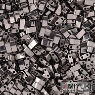 Бісер японський Miyuki HALF TILA №190, 5х2,3 мм, Nickel plated (BIS-053342)