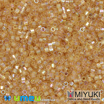 Бісер японський Miyuki Delica Cut 11/0 DBC0100, Бурштиновий АВ (BIS-040083)