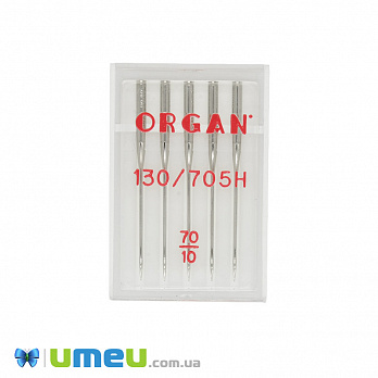 Голки ORGAN UNIVERSAL №70/10 для побутових швейних машин, 5 шт (SEW-043742)