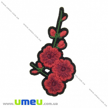 Термоаплікація Мальви червоні, 9,5х5 см (APL-024608)
