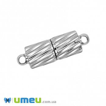 Замок магнітний, 16х5 мм, Темне срібло (ZAM-048726)