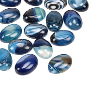 Кабошон нат. камінь Агат синій, Овал, 18х13 мм (KAB-012705)