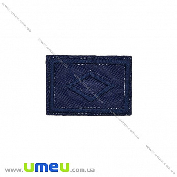 Термоаплікація Прямокутна, 3х2 см, Синя (APL-020966)