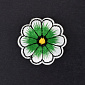 Термоаплікація Квітка, 4 см, Зелена (APL-060020)