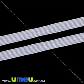 Резинка плоска 6 мм, Біла (LEN-028167)