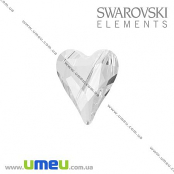 [Архів] Намистина Swarovski 5743 Wild Hearts, Crystal, 12 мм, Серце (BUS-009892)