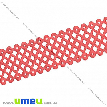 Тасьма тиснена, 22 мм, Коралове (LEN-012774)