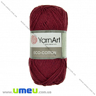 Пряжа YarnArt Eco-cotton 100 г, 220 м, Червона темна 776 (YAR-025226)