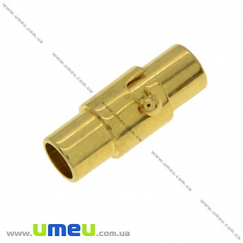 Замок магнітний для вклеювання шнура, Золото, 15х5 мм (ZAM-025874)
