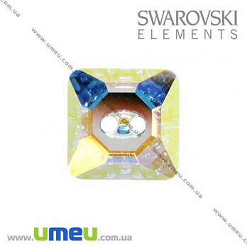 [Архів] Гудзик Swarovski 3017 Crystal AB, 10х10 мм, Квадратний (PUG-005507)
