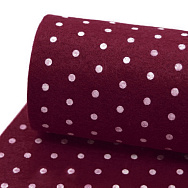 Фетр Горошок 1 мм, 20х28 см, Бордовий (FLT-056447)
