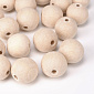 Намистина дерев'яна 18 мм, Кругла, Бук (BUS-057738)