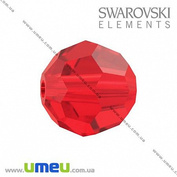 [Архів] Намистина Swarovski 5000 Light Siam, 8 мм, Гранована кругла (BUS-005346)