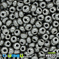 Бісер чеський 6/0, №48020, Сірий, Перламутровий (BIS-024368)