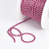 Стразового ланцюг SS6 - 2,0 мм, Рожева, Стрази скляні рожеві (ZEP-043000)