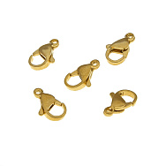Замки-карабіни з нерж. сталі, 12х7 мм, Покриття 24 kt (STL-057072)