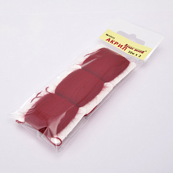 Акрилові нитки, №12111, Гранатові (MUL-058838)