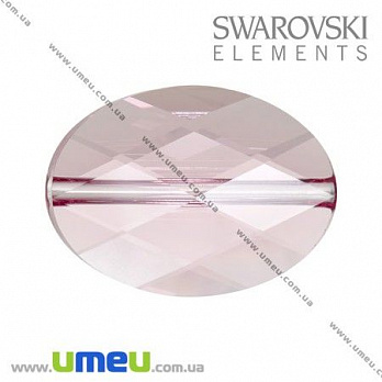 [Архів] Намистина Swarovski 5050 Light Rose, 14х10х5 мм, Гранована овальна (BUS-005363)