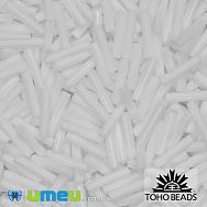 Бісер японський TOHO Стеклярус 9 мм TB-03-41, Білий (BIS-040540)