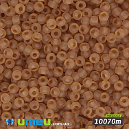 Бісер чеський №111m/10070m, Бурштиновий, Прозорий матовий, 10/0 (BIS-006433)