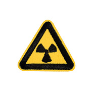 Термоаплікація Знак Радіаційна небезпека, 5х5х5 см, Жовта (APL-060094)