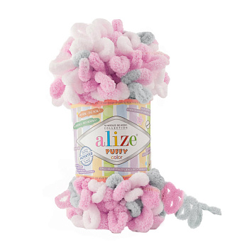 Пряжа Alize Puffy Color 100 г, 9,2 м №6370 (YAR-056907)