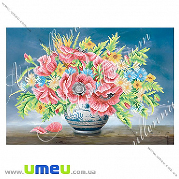 Схема для виш. бісером Art millennium, Букет маків, 35х24 см (SXM-027923)
