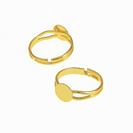 Кільце з нерж. сталі з майданчиком 8 мм, Покриття 18 kt (OSN-060544)