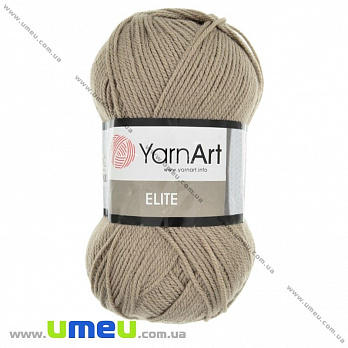 Пряжа YarnArt Elite 100 г, 300 м, Бежевая темная 218 (YAR-023268)