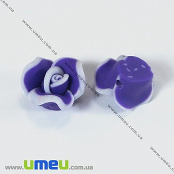[Архів] Намистина FIMO Квітка, 11х8 мм, Фіолетова (BUS-003307)