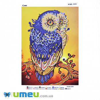 Схема для выш. бісером, Юма, Сова, 37х27 см (UPK-049762)