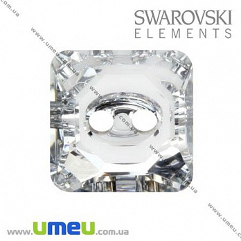 [Архів] Гудзик Swarovski 3017 Crystal, 12х12 мм, Квадратний (PUG-005510)