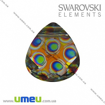 [Архів] Підвіска Swarovski 6012 Peacock Eye, 15х14 мм, Крапля (POD-005499)