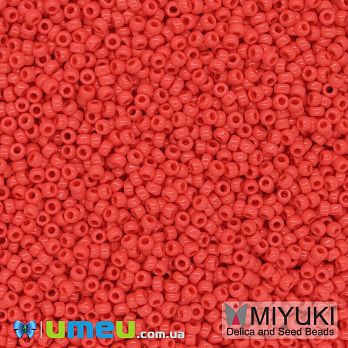 Бісер японський Miyuki круглий RR 11/0 №407, Червоний (BIS-043232)