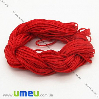 Нейлоновий шнур (для браслетів Шамбала), 1,5 мм, Червоний (LEN-003392)