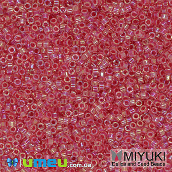 Бисер японский Miyuki Delica 11/0 DB075, Красно-розовый (BIS-040581)