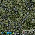 Бисер японский Miyuki круглый RR 11/0 №MIX95, Микс зеленый (BIS-045565)