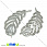/p36753-konnektor-metallicheskiy-s-fianitami-pero-26x12-mm-temnoe-serebro/