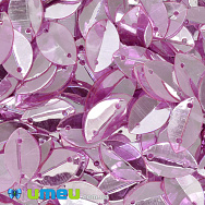 Паєтки Індія човник, 14х9 мм, Бузкові (PAI-041037)