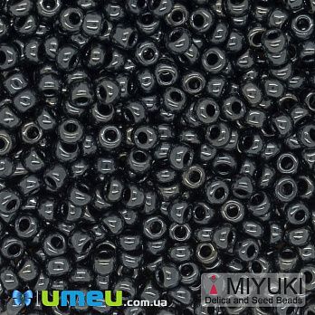 Бісер японський Miyuki круглий RR 11/0 №451, Мокрий асфальт (BIS-045622)