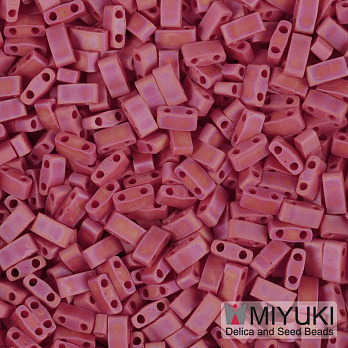 Бісер японський Miyuki HALF TILA №408FR, 5х2,3 мм, Червоний матовий АВ (BIS-053241)