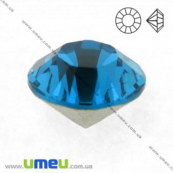 Стразы стеклянные конусные SS11 (3,0 мм), Бирюзовые (STR-018814)