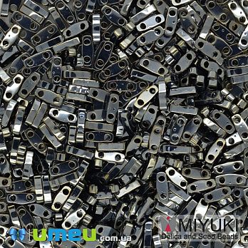 Бісер японський Miyuki QUARTER TILA №464, 5х1,2 мм, Мокрий асфальт (BIS-046092)