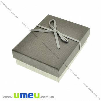 Подарункова коробочка Прямокутна, 8,5х6,5х3 см, Сіра (UPK-023120)