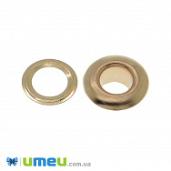 Люверси металеві Грибочек, 12 мм, Золото (SEW-040167)