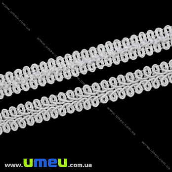 Тасьма декоративна, 13 мм, Біла (LEN-034716)