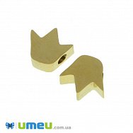 Намистина з нержавіючої сталі Корона, 7,8х7 мм, Золото (STL-039050)