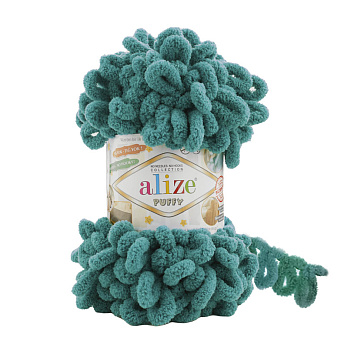 Пряжа Alize Puffy 100 г, 9,2 м, Смарагдова 847 (YAR-056685)