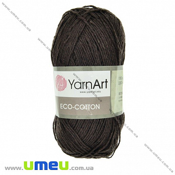 Пряжа YarnArt Eco-cotton 100 г, 220 м, Коричнева 777 (YAR-025217)